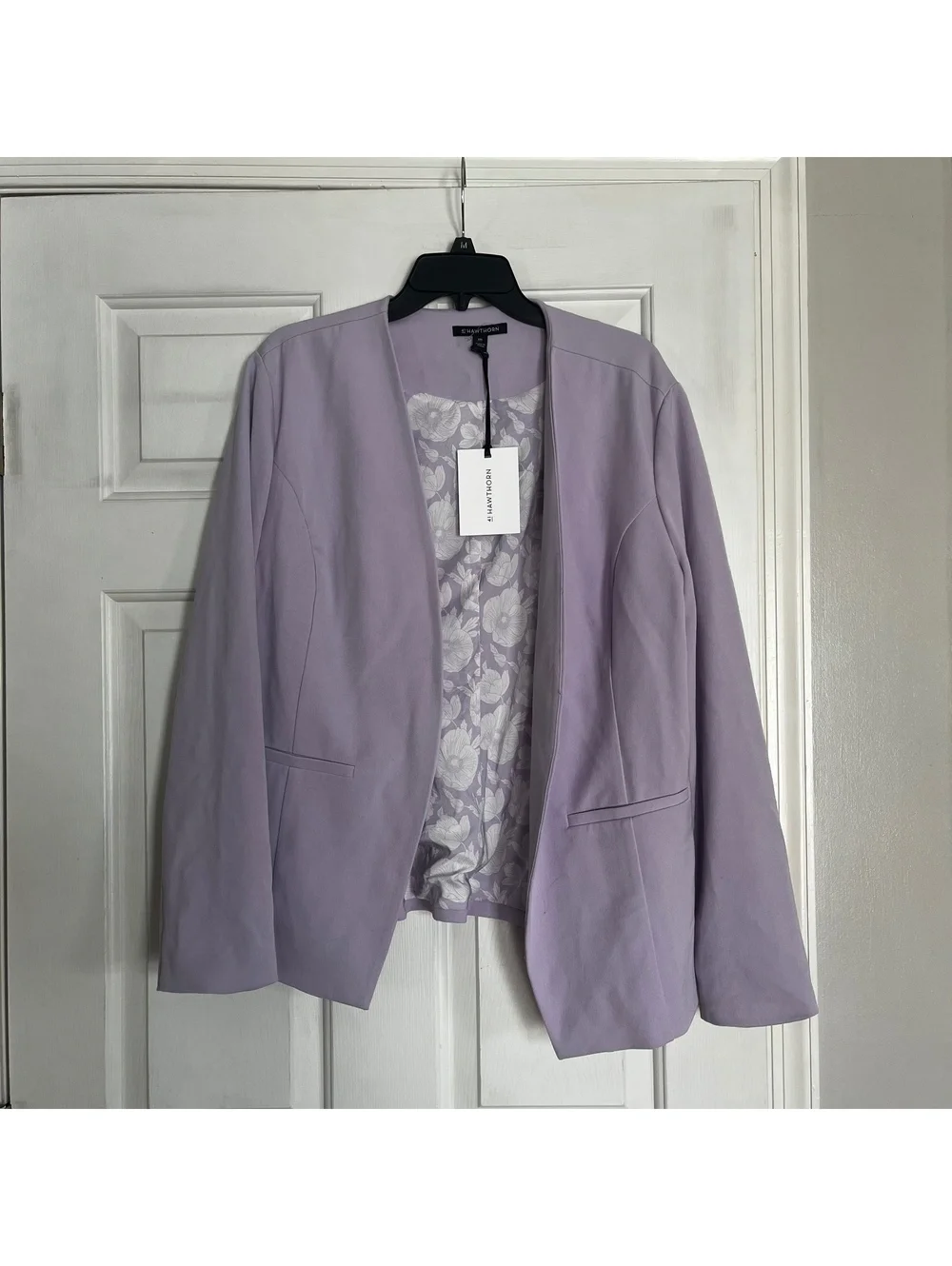 41 Hawthorn Lavender Open Front Blazer Jacket XXL
